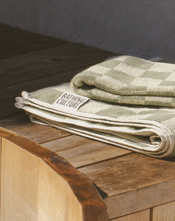 Bathhouse Check Organic Towel Set